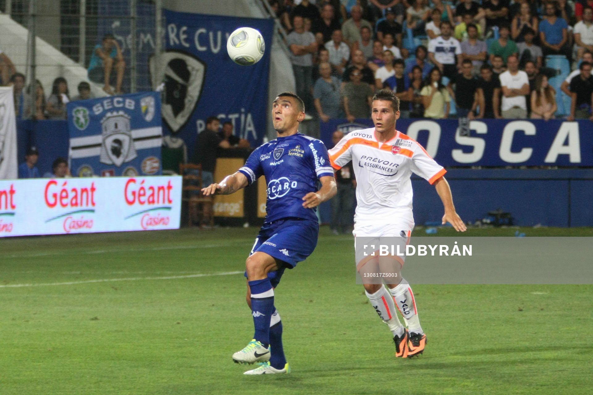  Fotboll, Franska ligan, Bastia - Valenciennes: Claudio KESERU - 17.08.2013 - Bastia / Valenciennes - 2 eme journee de Ligue 1 -