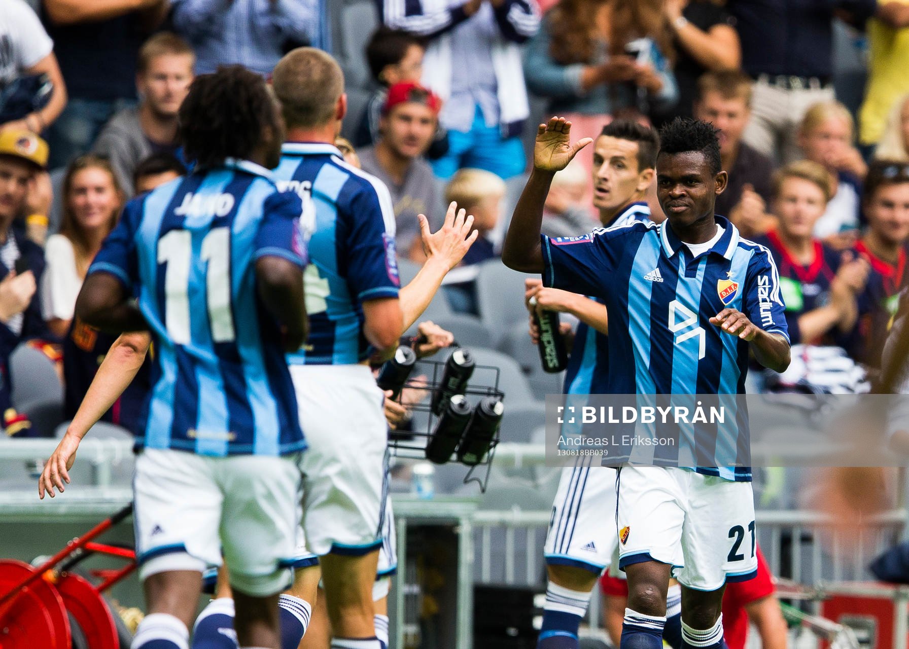 Djurgårdens Godsway Donyoh jublar