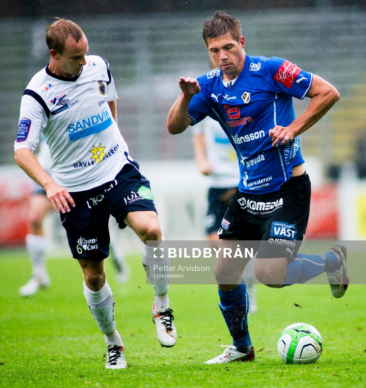 Halmstads Mikael Boman och Gefles Pär Asp