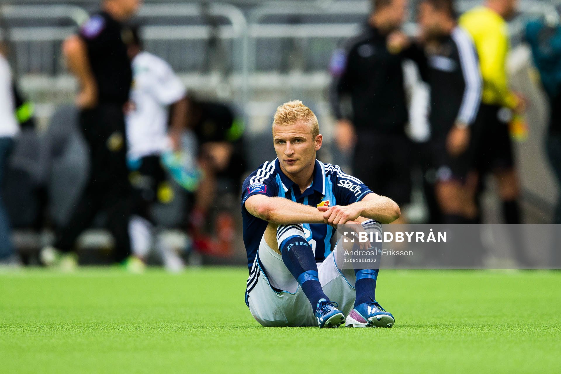 Djurgårdens Vytautas Andriuskevicius deppar