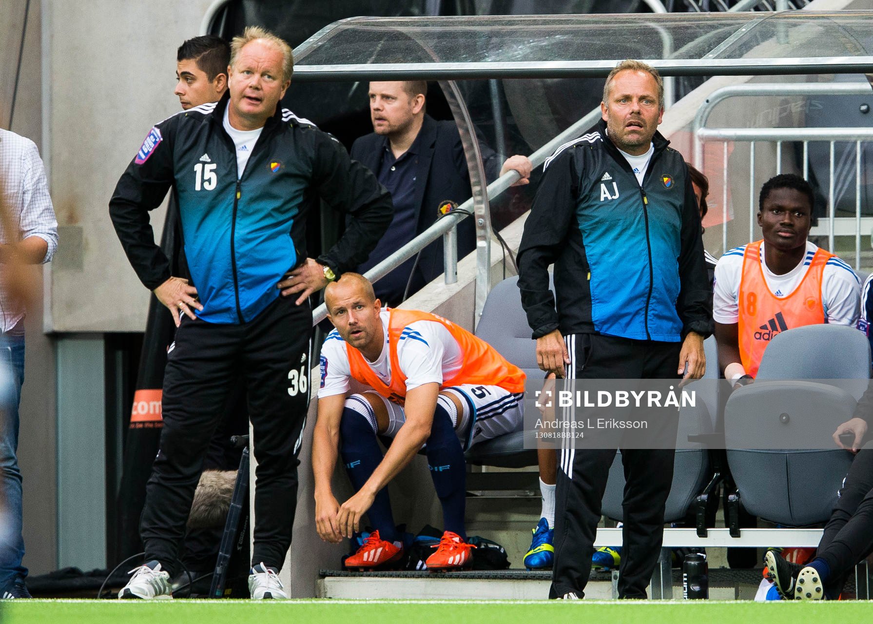 Djurgårdens tränare Per-Mathias Högmo och assisterande