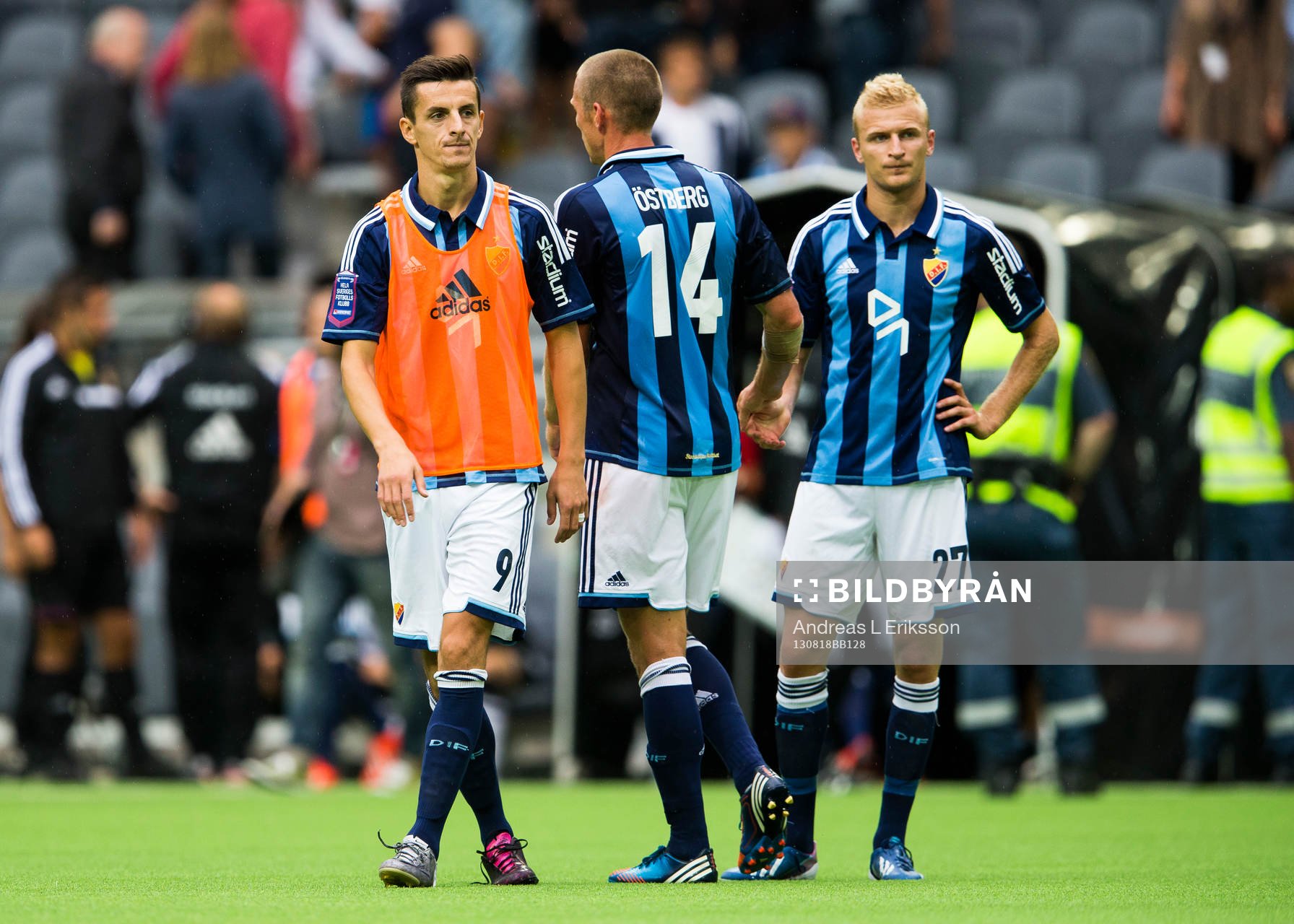 Djurgårdens Haris Raddetinac, Mattias Östberg och