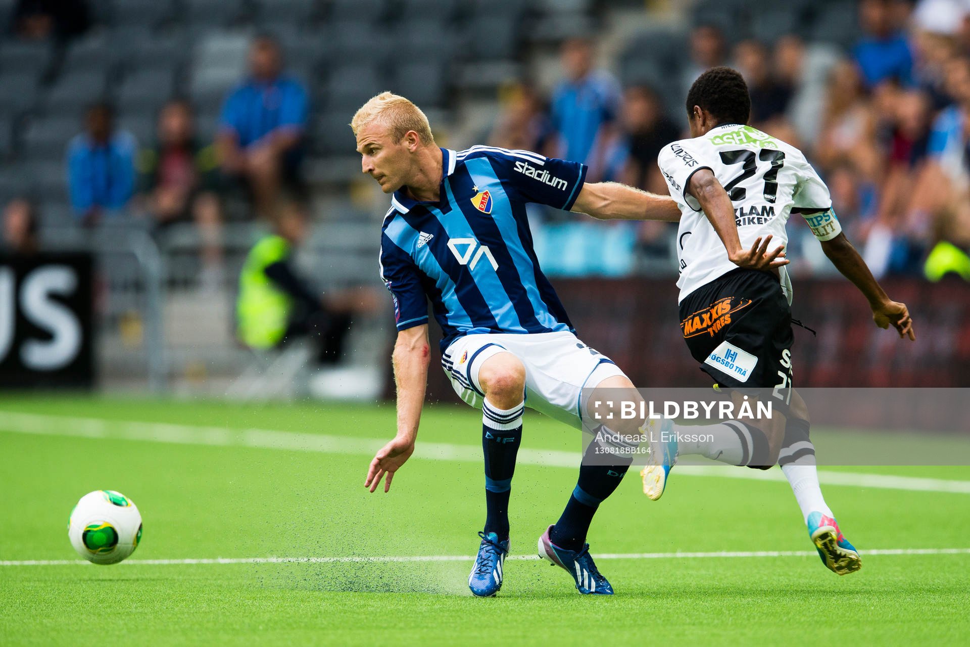 Djurgårdens Vytautas Andriuskevicius och Häckens Nasiru