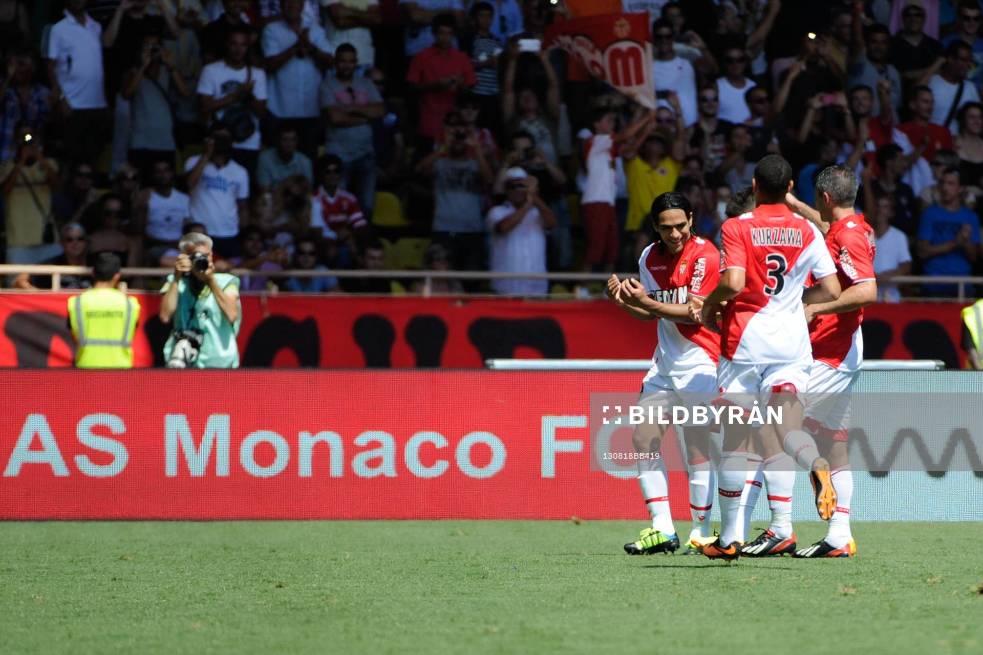  Fotboll, Franska ligan, Monaco - Montpellier: Joie Falcao - 18.08.2013 - Monaco / Montpellier - 2eme journee de Ligue 1 -
