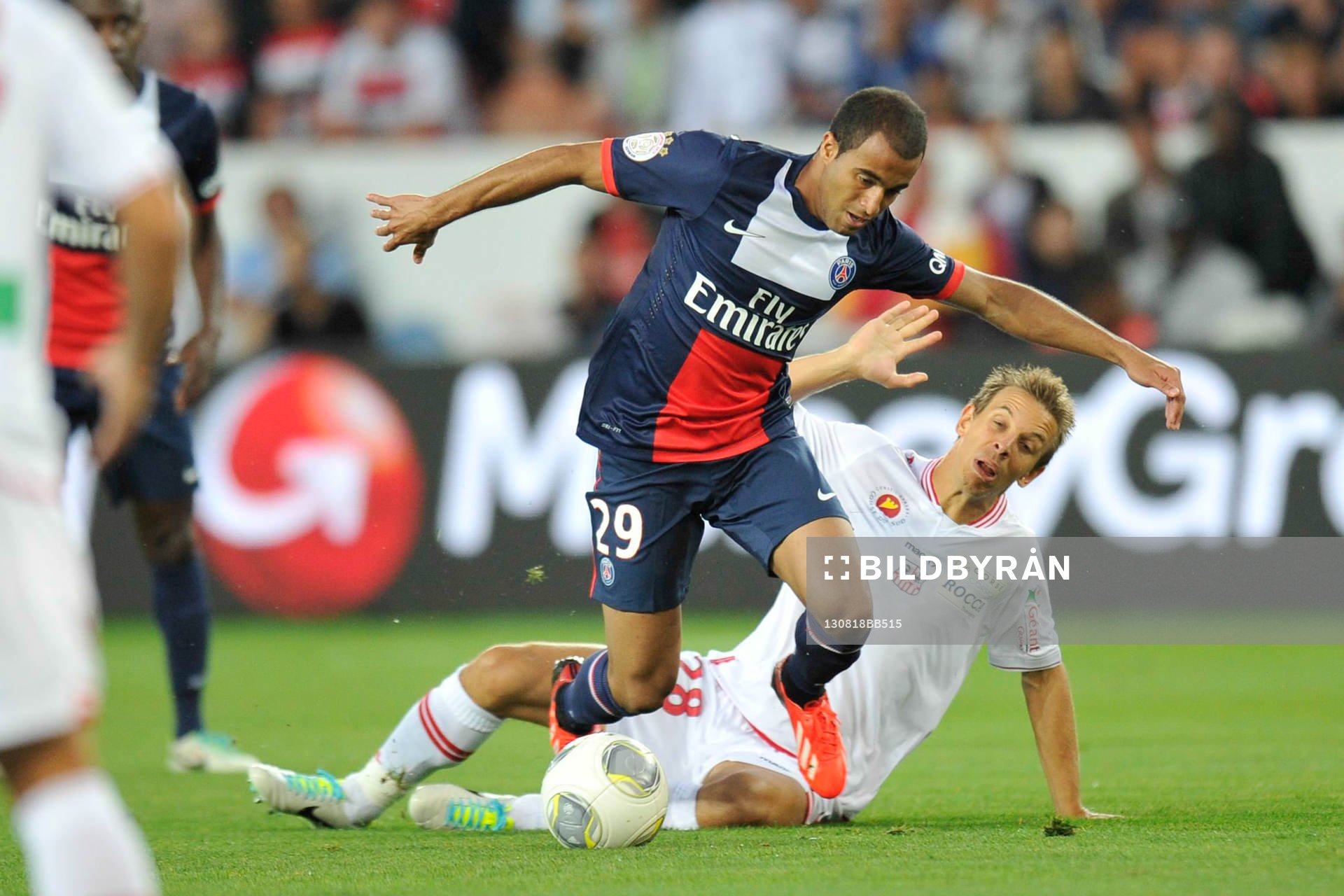 Lucas MOURA / Benoit PEDRETTI - 18.08.2013 - Paris Saint