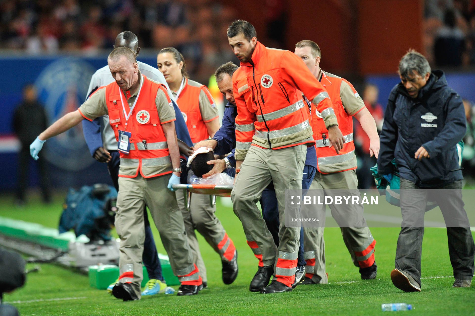 Blessure de Blaise MATUIDI - 18.08.2013 - Paris Saint