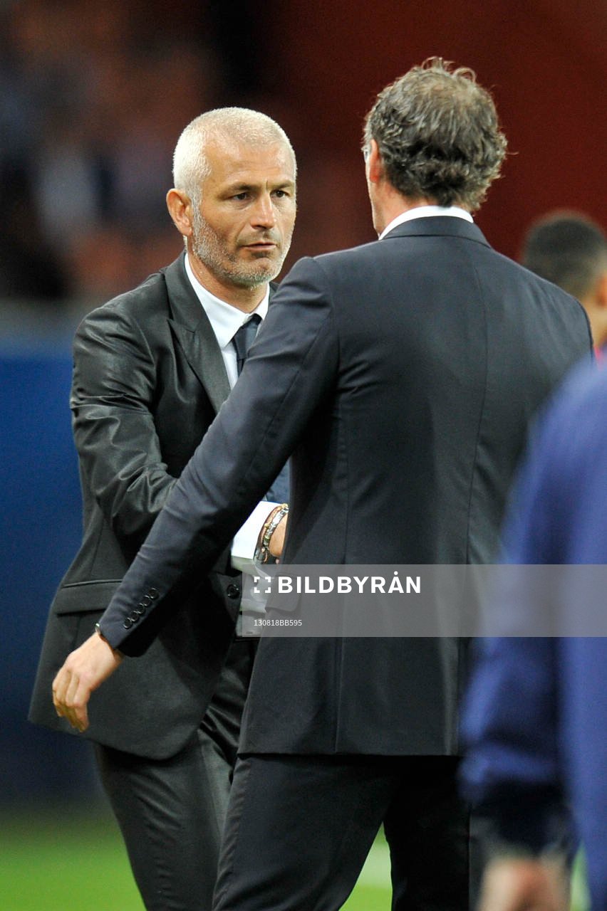 Fabrizio RAVANELLI / Laurent BLANC  - 18.08.2013 - Paris