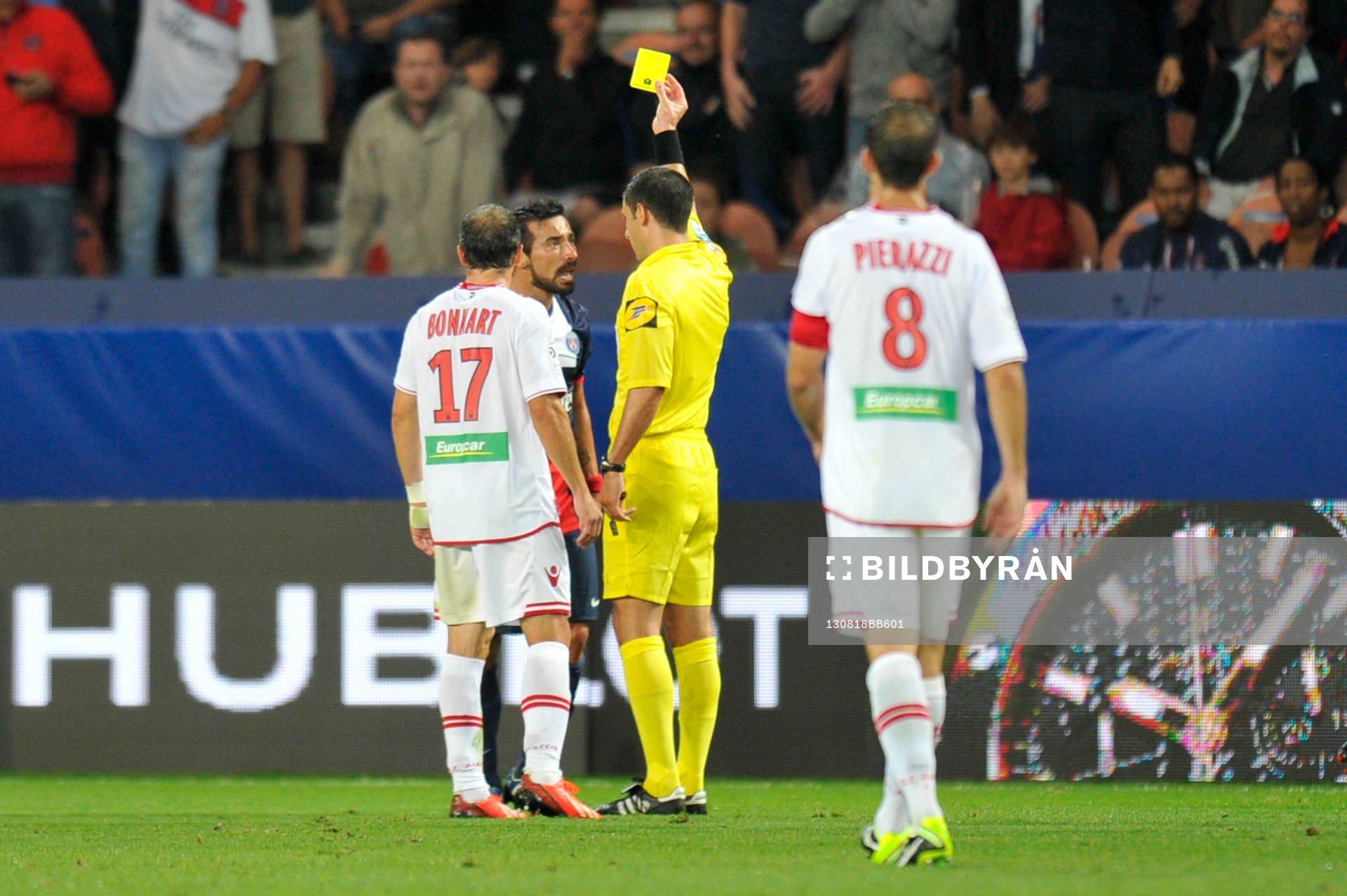 Carton pour Ezequiel LAVEZZI / Nicolas RAINVILLE  -