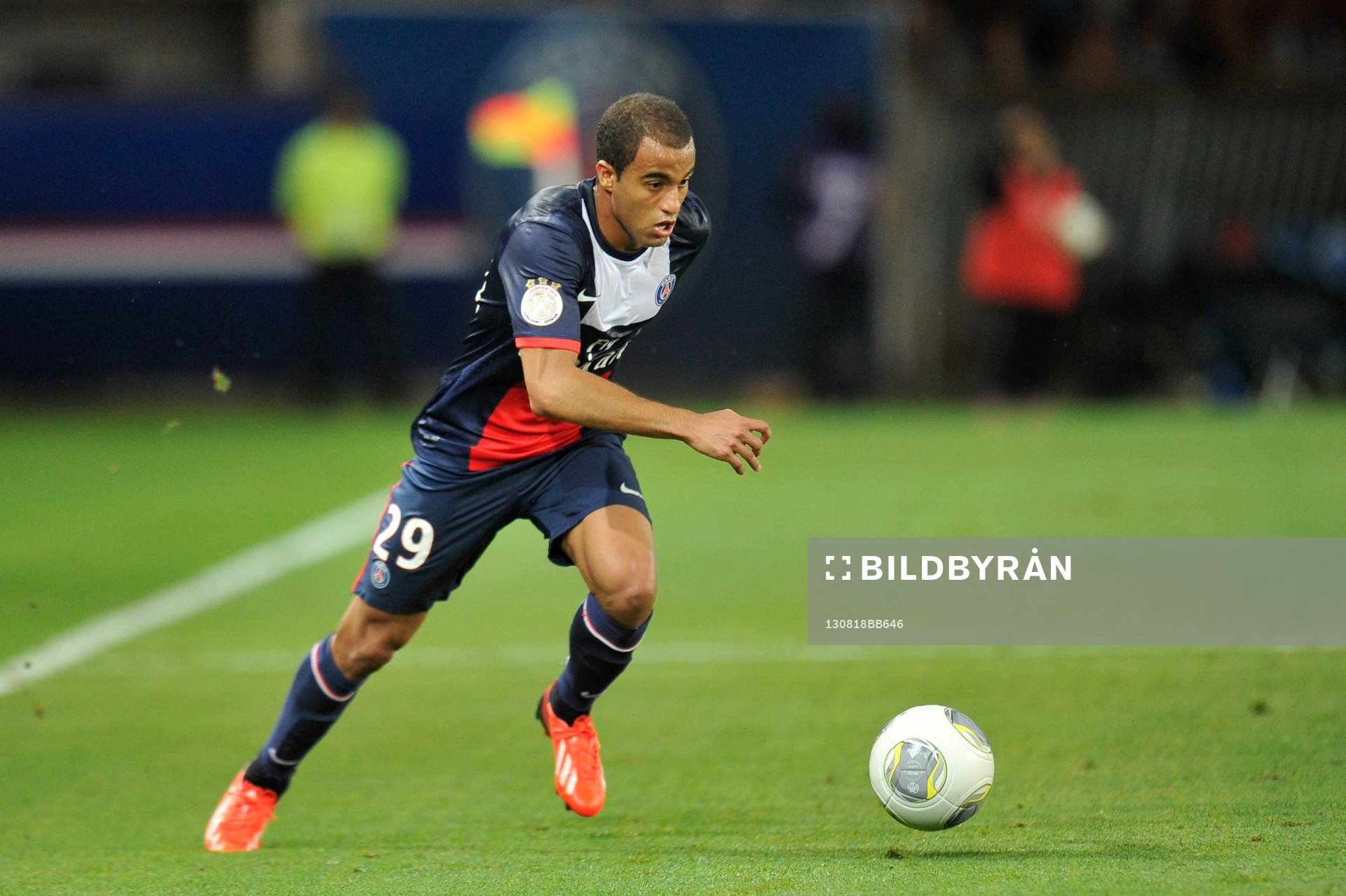 Lucas MOURA  - 18.08.2013 - Paris Saint Germain / Ajaccio -