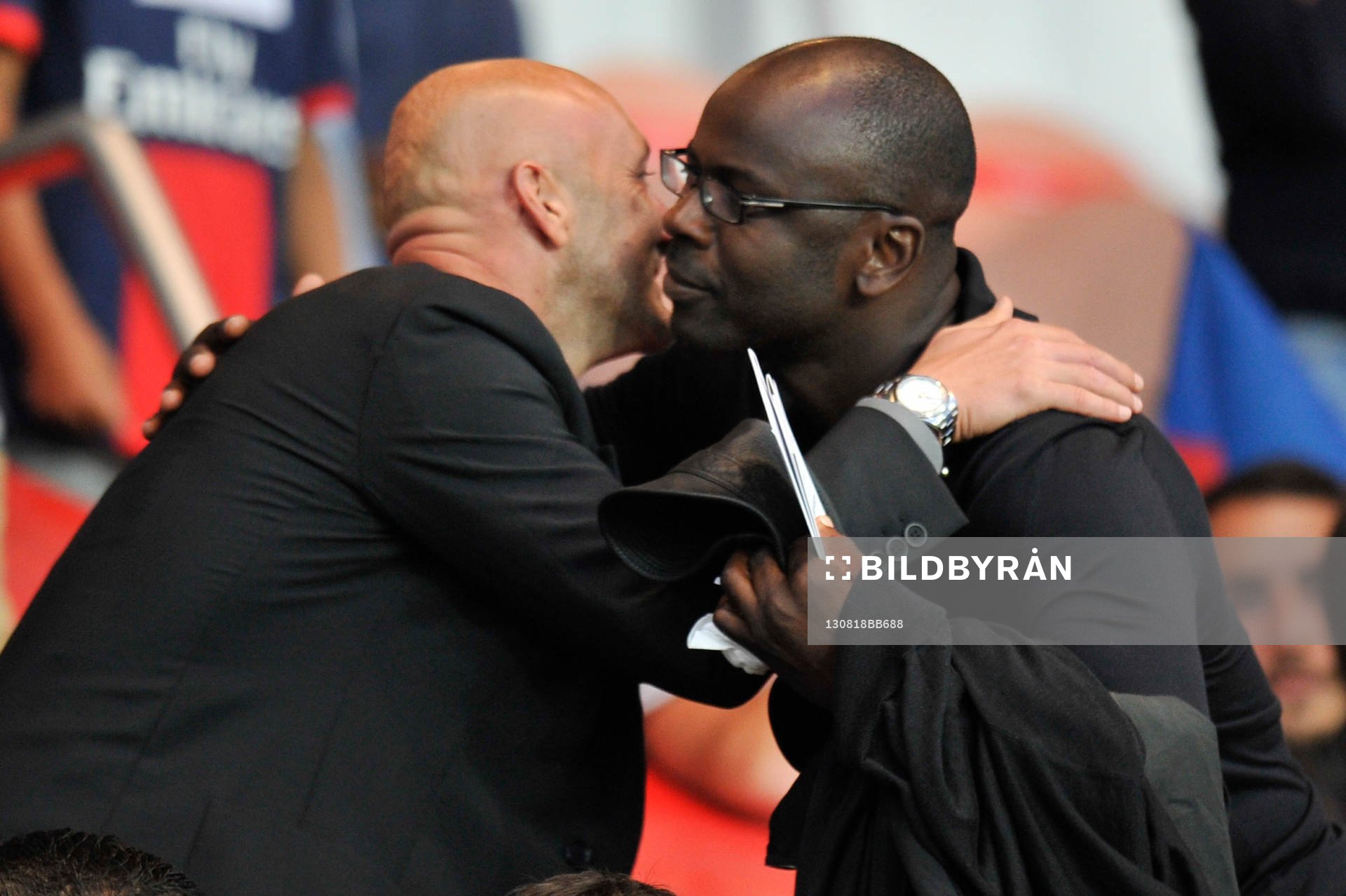  Fotboll, Franska ligan, PSG - Ajaccio: Fabien Barthez / Lilian THURAM  - 18.08.2013 - Paris Saint Germain / Ajaccio - 2eme journee de Ligue 1