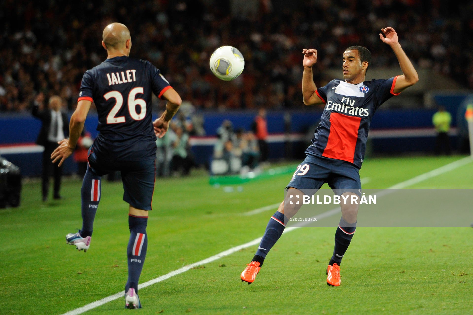 Christophe JALLET / Lucas MOURA  - 18.08.2013 - Paris Saint