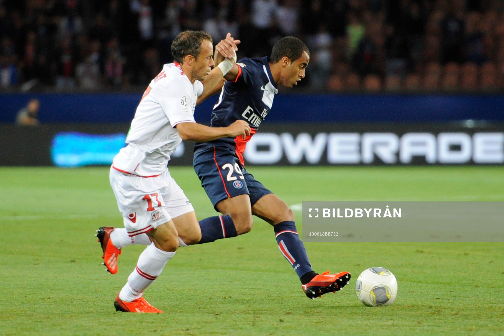 Laurent BONNART / Lucas MOURA  - 18.08.2013 - Paris Saint