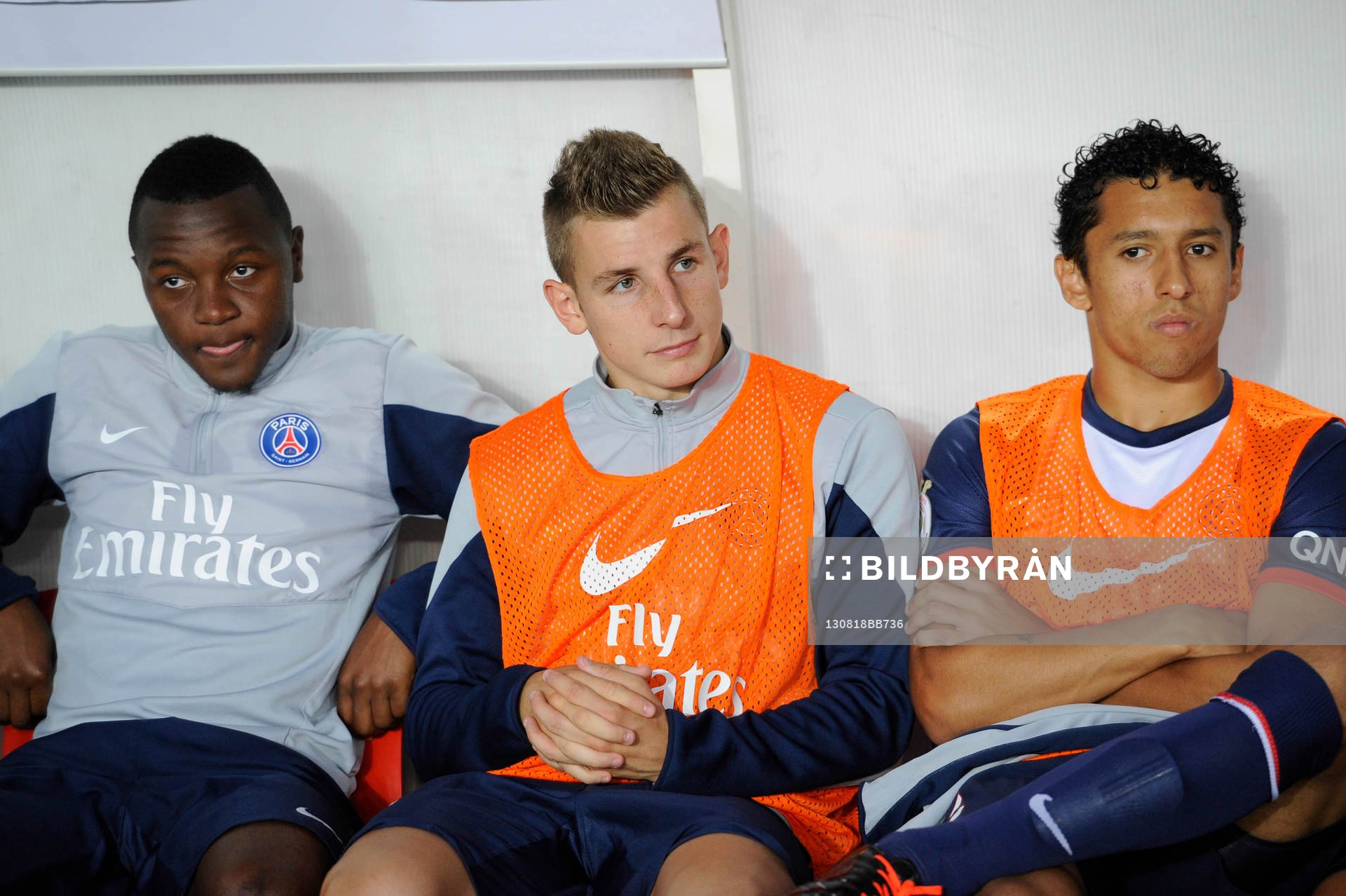 Hervin ONGENDA / Lucas DIGNE / MARQUINHOS  - 18.08.2013 -