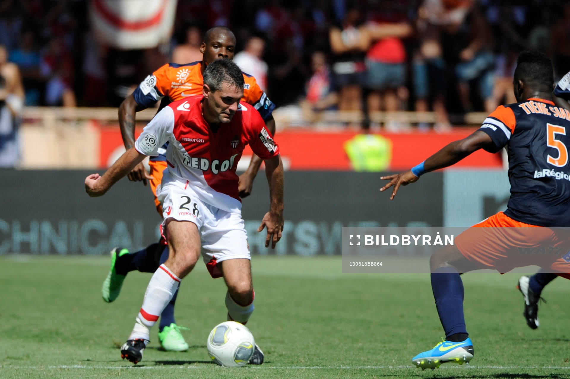 Fotboll, Franska ligan, Monaco - Montpellier: Jeremy Toulalan - 18.08.2013 - Monaco / Montpellier - 2eme journee de Ligue 1 -