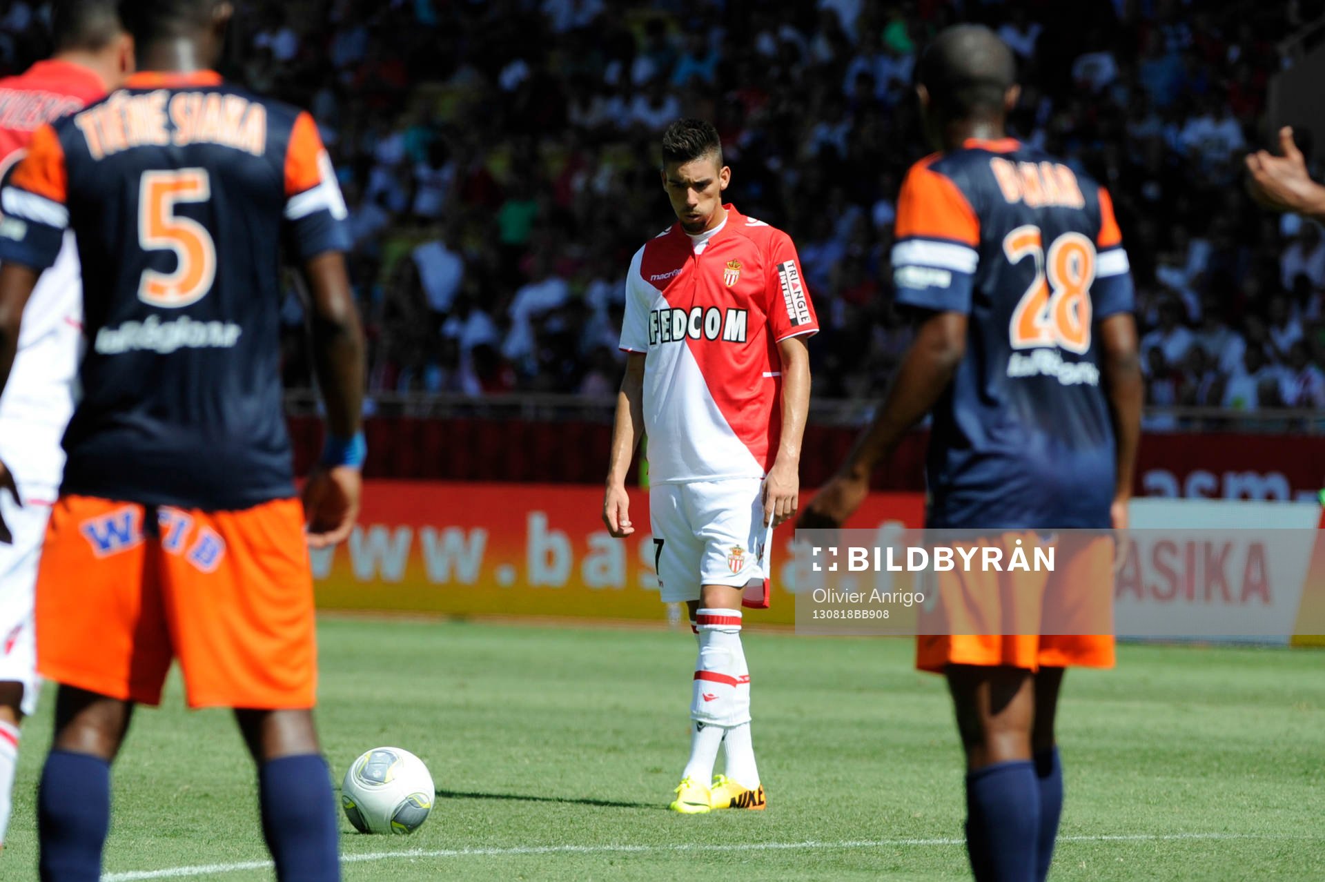  Fotboll, Franska ligan, Monaco - Montpellier: Yannick Carrasco - 18.08.2013 - Monaco / Montpellier - 2eme journee de Ligue 1 -