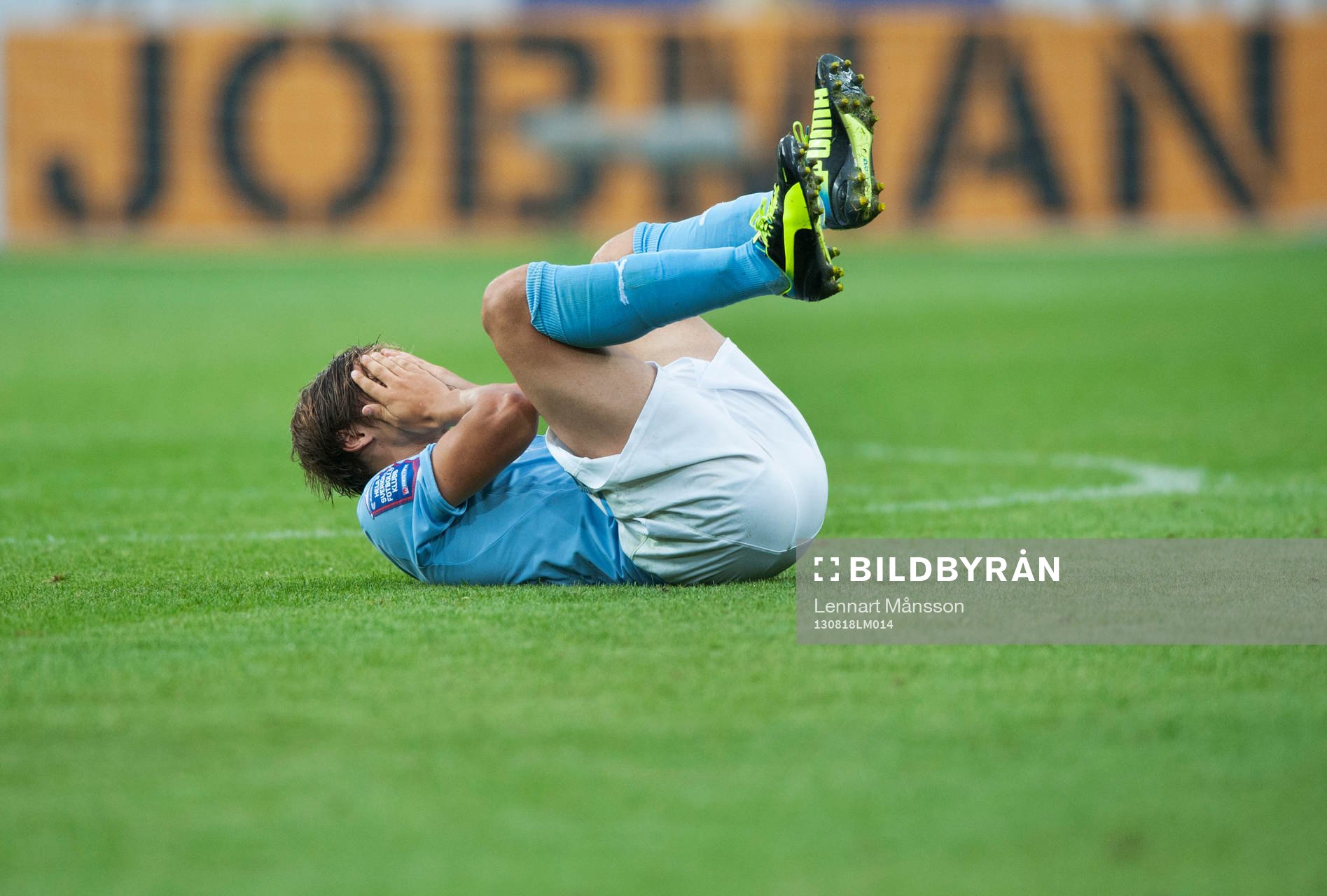 Simon Thern, Malmö, ögonskadad i