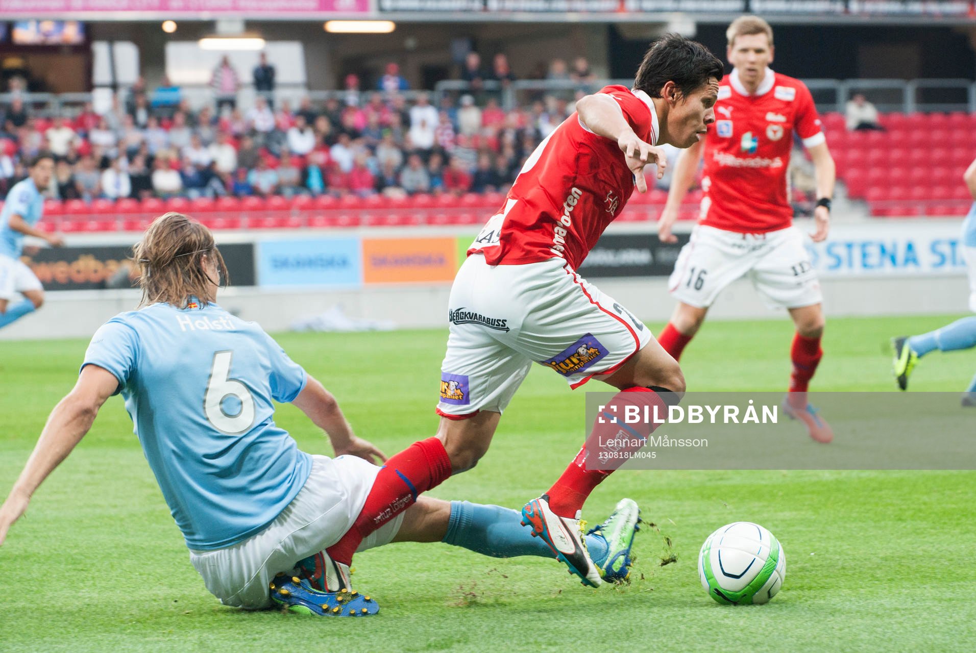 Romario Sipiao, Kalmar glidtacklas av Markus Halsti, Malmö