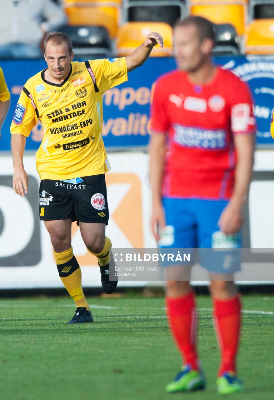 1-0 Pär Ericsson, Mjällby, i