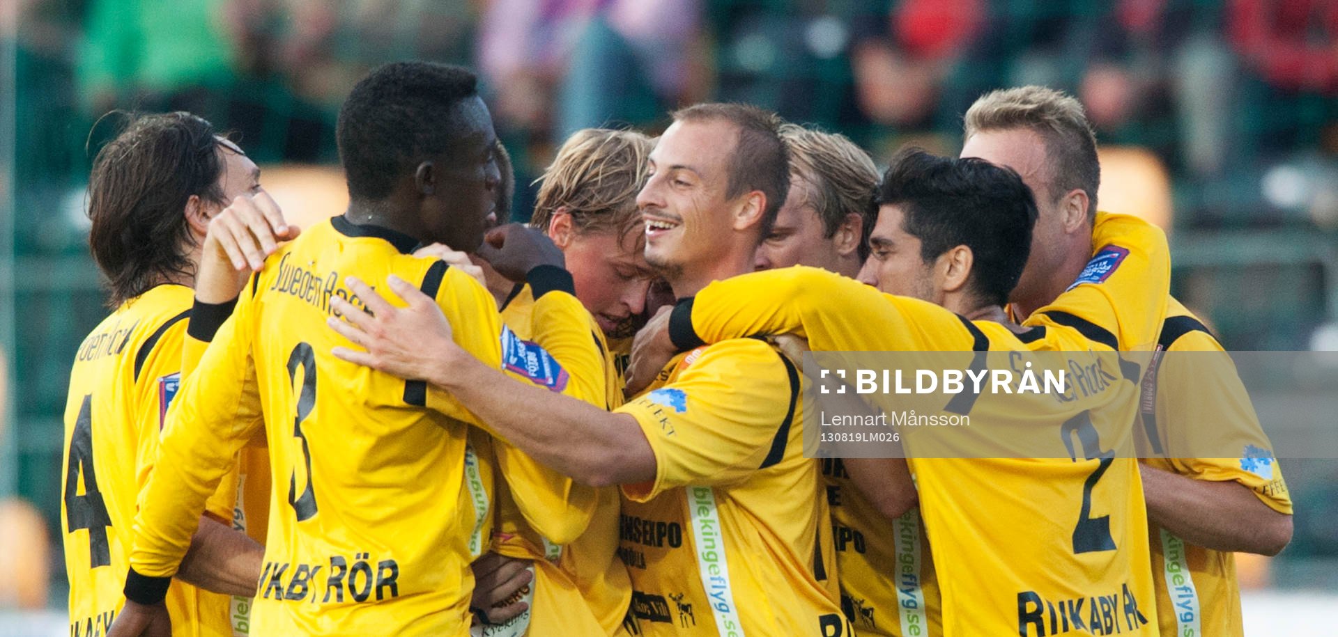 2-0, Pär Ericsson, Mjällby, som jublar, Helsingborgarna