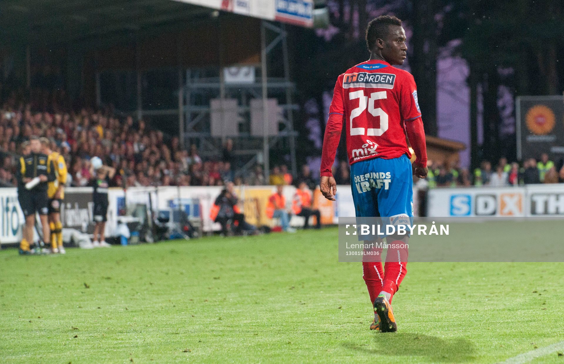 Utvisning, David Accam, Helsingborg,  i
