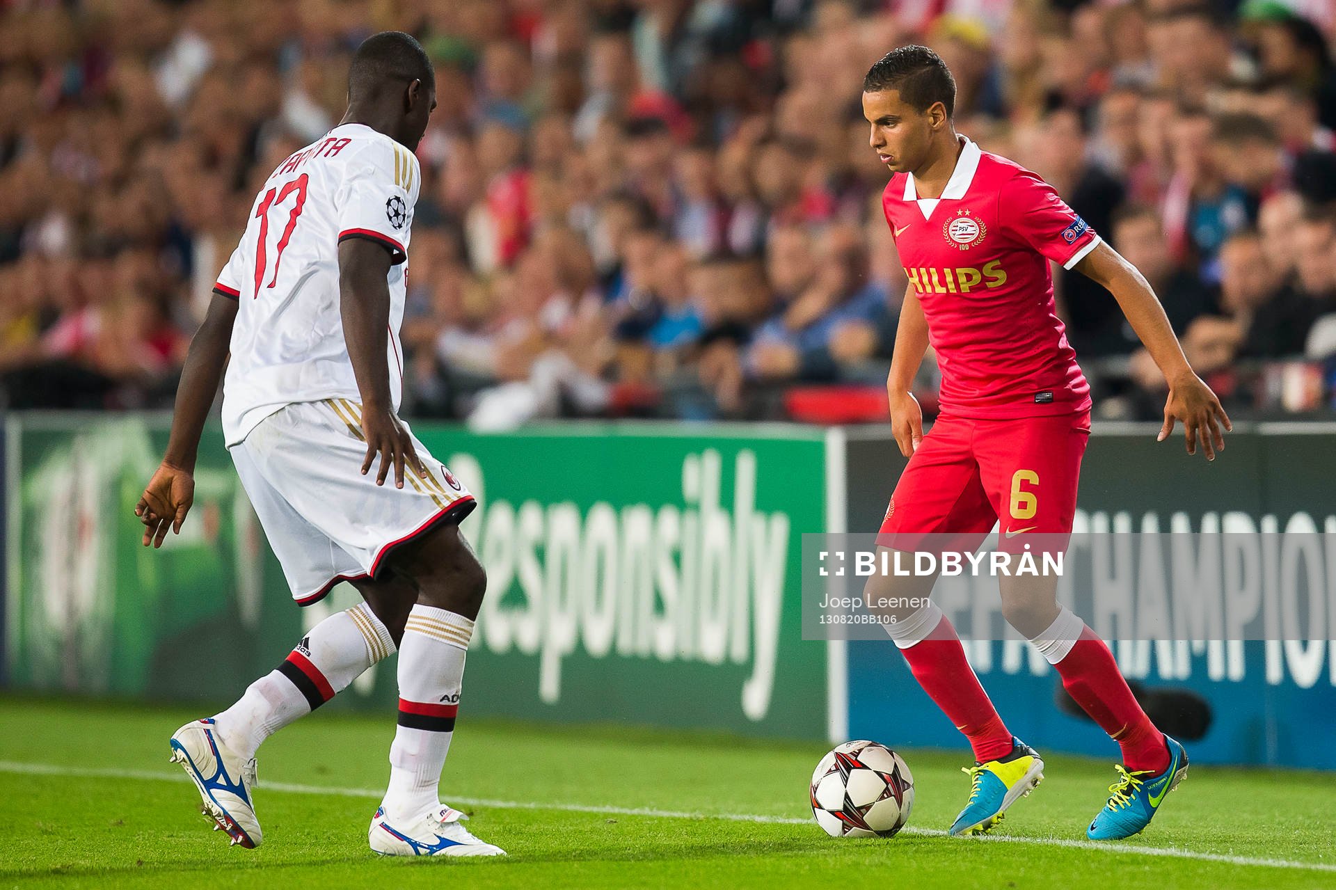 Fotboll, Kval till Champions League, PSV Eindhoven – AC