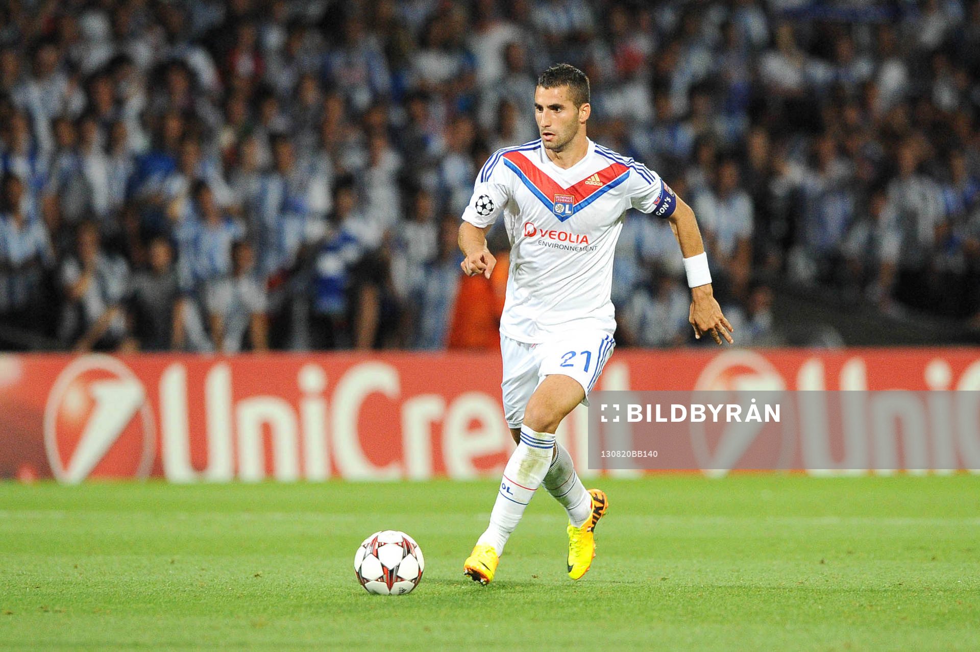 Fotboll, Kval till Champions League, Olympique Lyon - Real Sociedad: Maxime GONALONS - 20.08.2013 - Lyon / Real Sociedad - Ligue des Champions Play Off