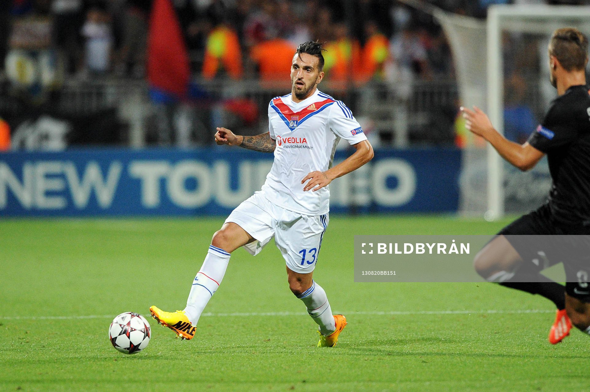  Fotboll, Kval till Champions League, Olympique Lyon - Real Sociedad: Miguel LOPES - 20.08.2013 - Lyon / Real Sociedad - Ligue des Champions Play Off
