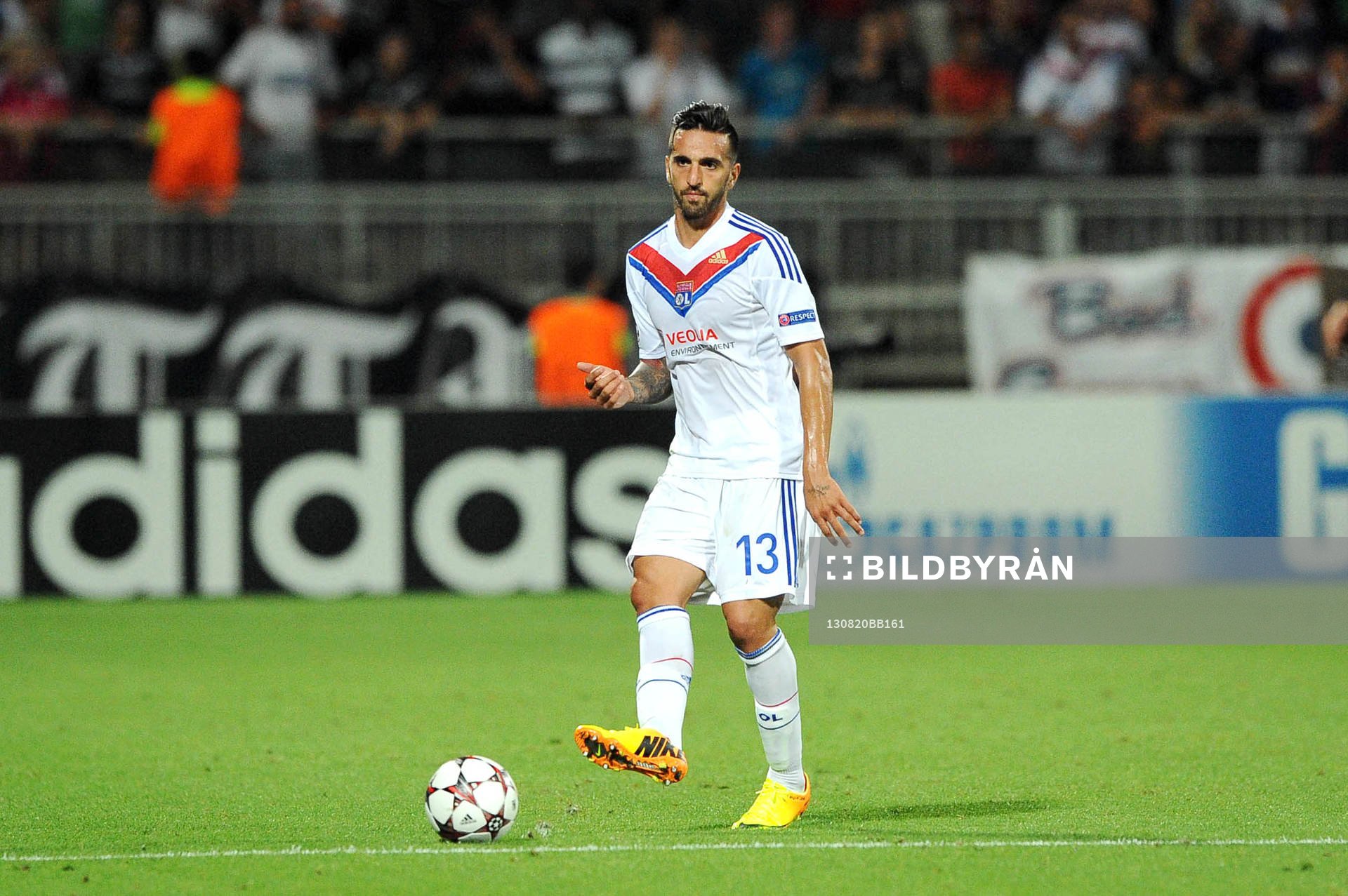 Fotboll, Kval till Champions League, Olympique Lyon - Real Sociedad: Miguel LOPES - 20.08.2013 - Lyon / Real Sociedad - Ligue des Champions Play Off