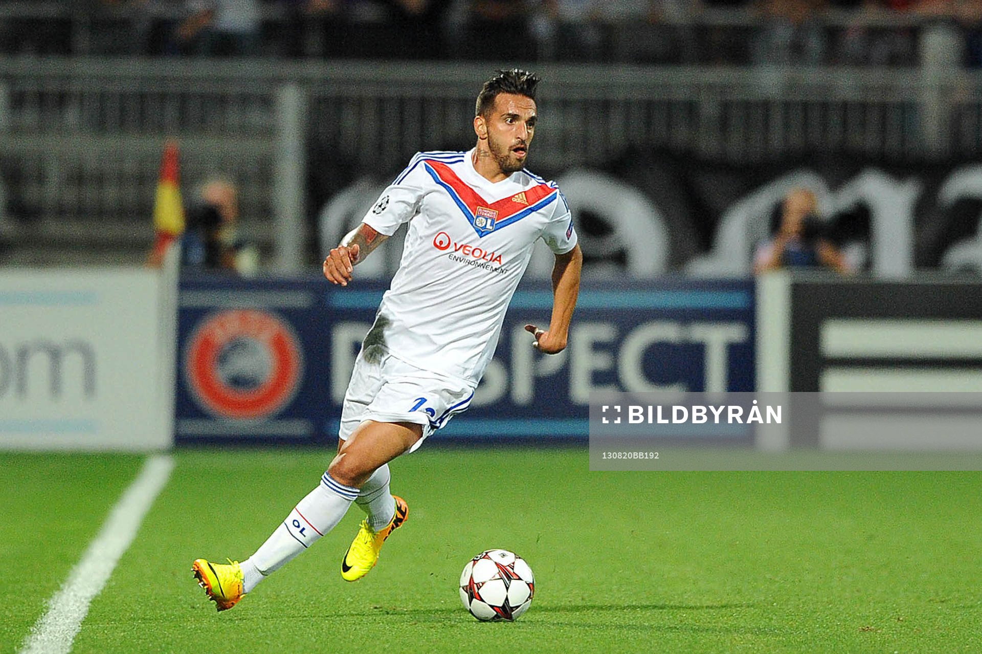 Fotboll, Kval till Champions League, Olympique Lyon - Real Sociedad: Miguel LOPES - 20.08.2013 - Lyon / Real Sociedad - Ligue des Champions Play Off