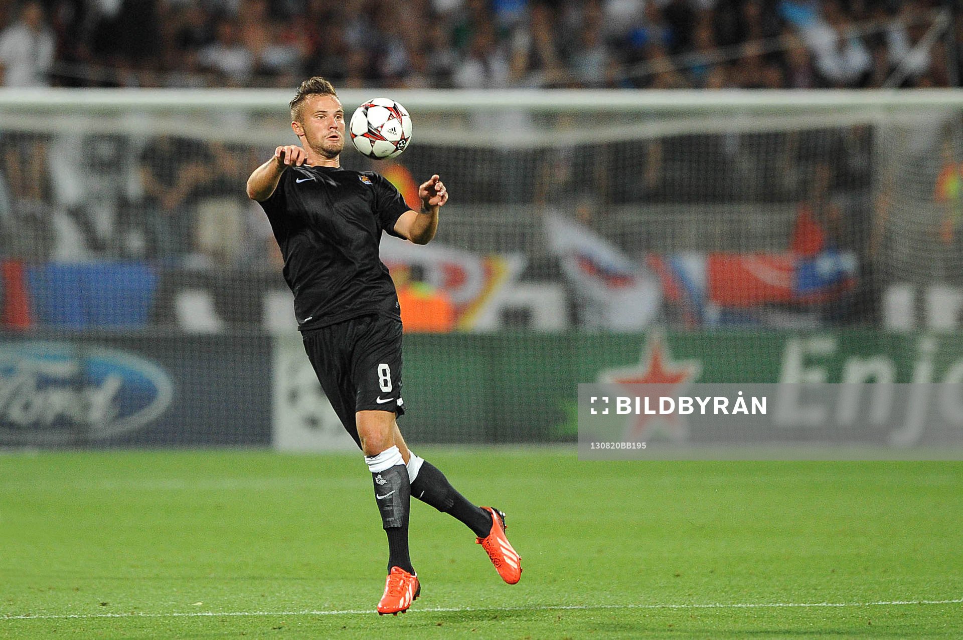 Fotboll, Kval till Champions League, Olympique Lyon - Real Sociedad: Haris SEFEROVIC - 20.08.2013 - Lyon / Real Sociedad - Ligue des Champions Play Off