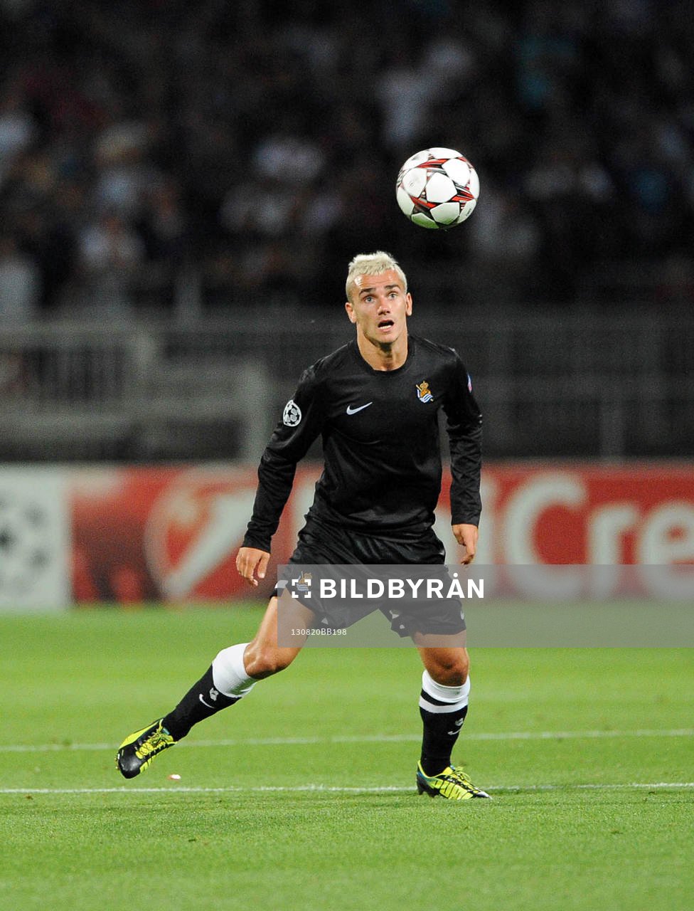 Fotboll, Kval till Champions League, Olympique Lyon - Real Sociedad: Antoine GRIEZMANN - 20.08.2013 - Lyon / Real Sociedad - Ligue des Champions Play Off