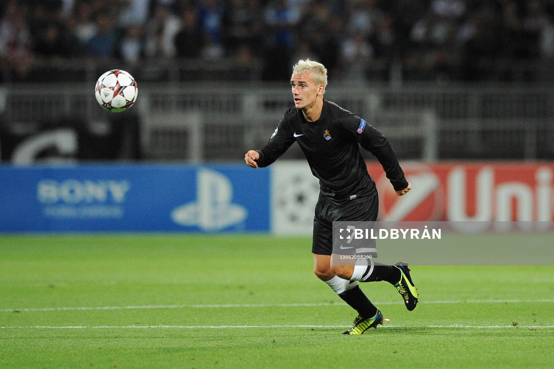 Fotboll, Kval till Champions League, Olympique Lyon - Real Sociedad: Antoine GRIEZMANN - 20.08.2013 - Lyon / Real Sociedad - Ligue des Champions Play Off