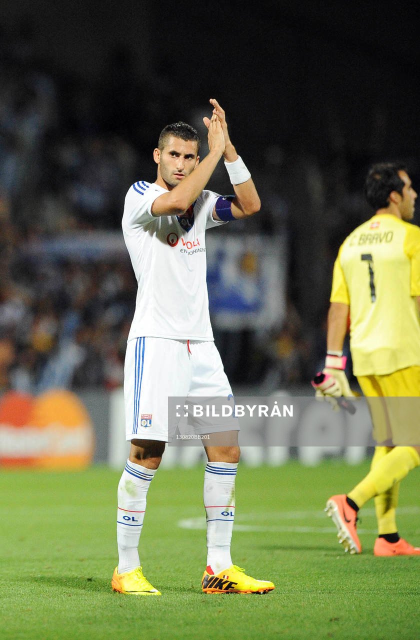 Fotboll, Kval till Champions League, Olympique Lyon - Real Sociedad: Maxime GONALONS - 20.08.2013 - Lyon / Real Sociedad - Ligue des Champions Play Off