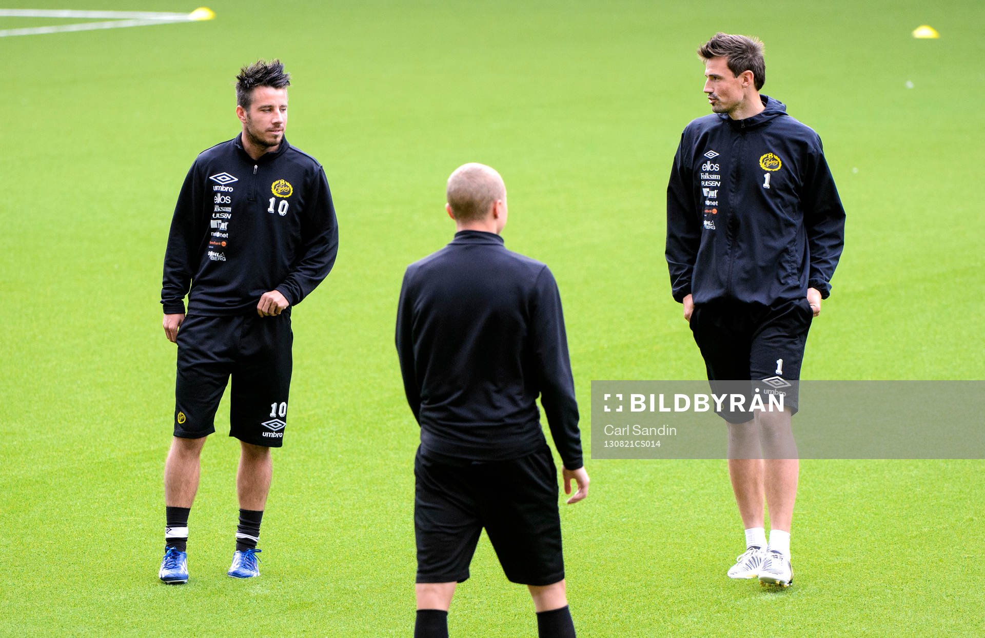 Elfsborgs Mikkel Beckmann och målvakt Kevin Stuhr-Ellegaard