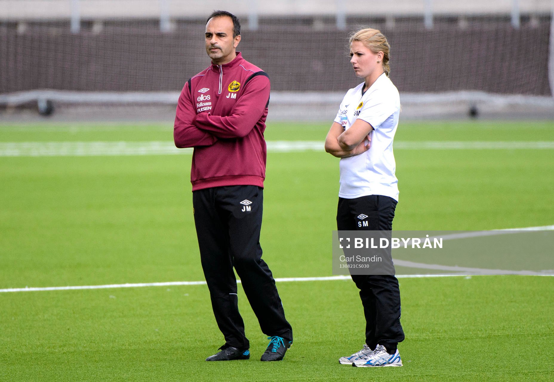 Elfsborgs fystränare Jan Mian och sjukgymnast Susanne Malby