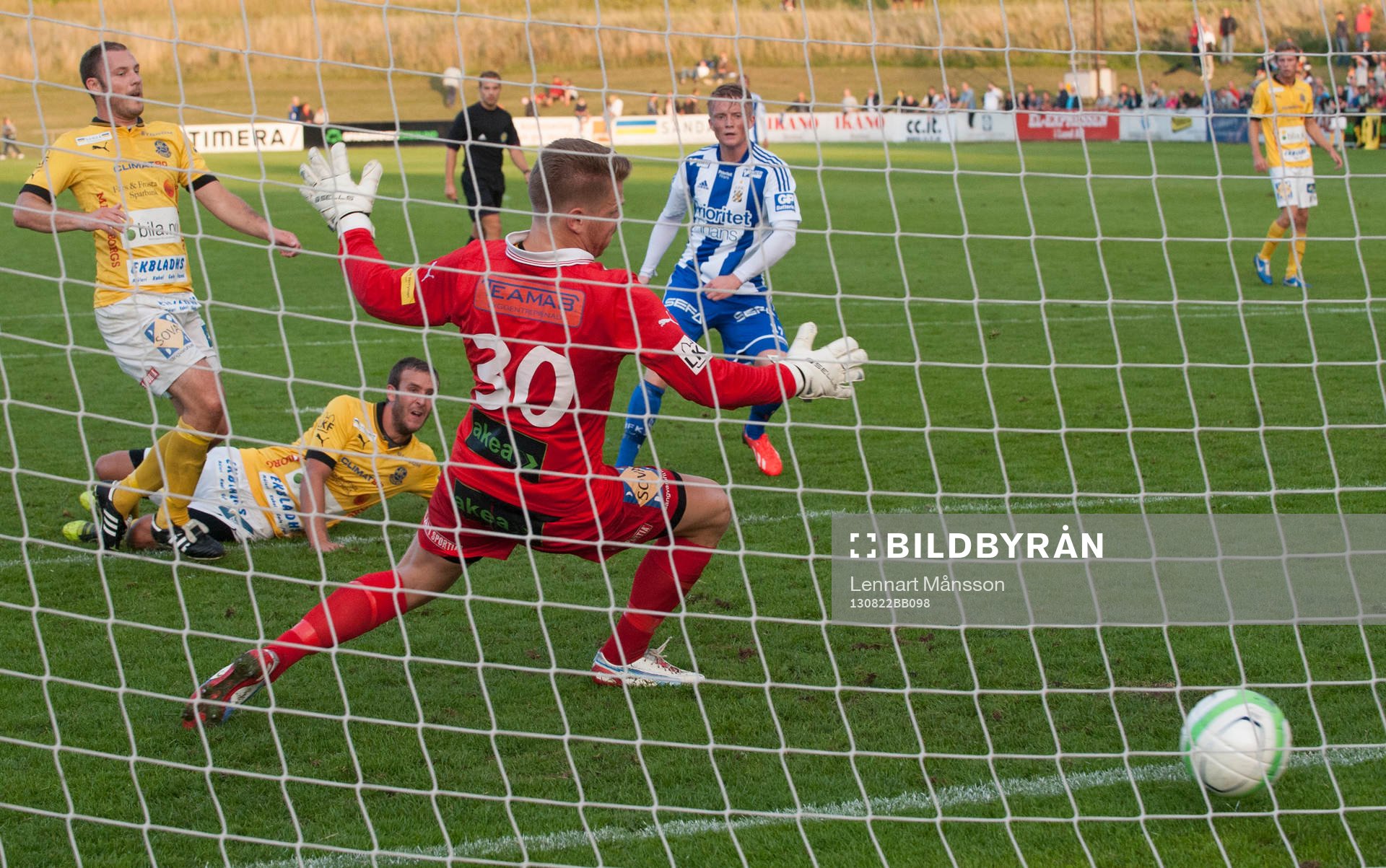 0-2, Sam Larsson, IFK Göteborg, målvakten Peter Nilsson,