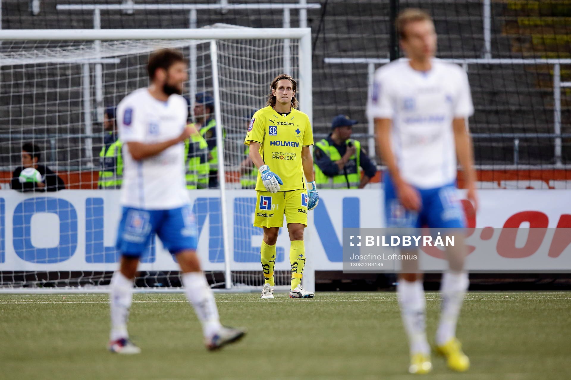 Norrköpings målvakt David Mitov Nilsson deppar