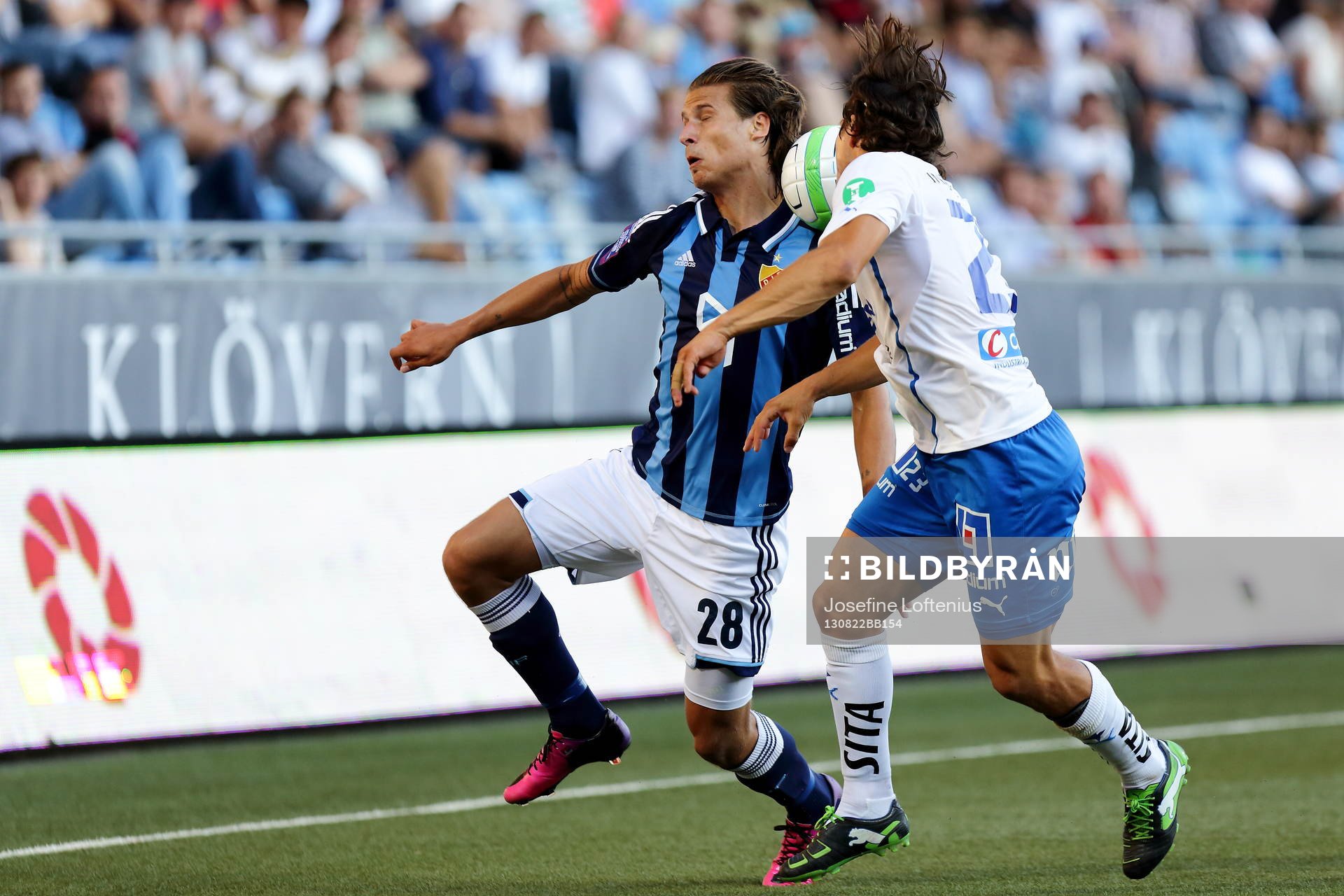 Djurgårdens Aleksandar Prijovic och Norrköpings David Boo