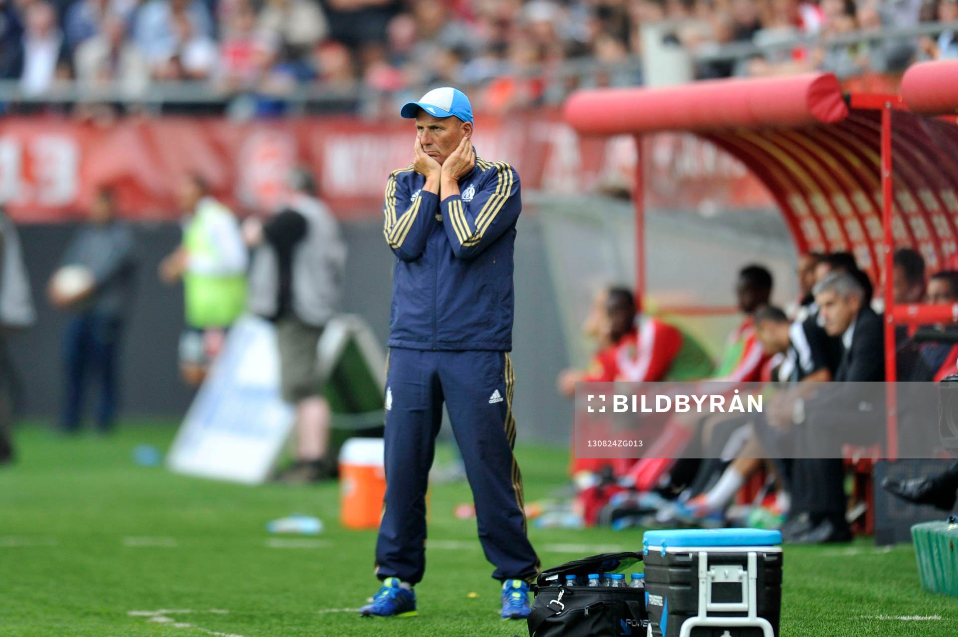  Fotboll, Lique 1, Valenciennes - Marseille: Elie BAUP - 24.08.2013 - Valenciennes / Marseille - 3eme Journee de Ligue 1