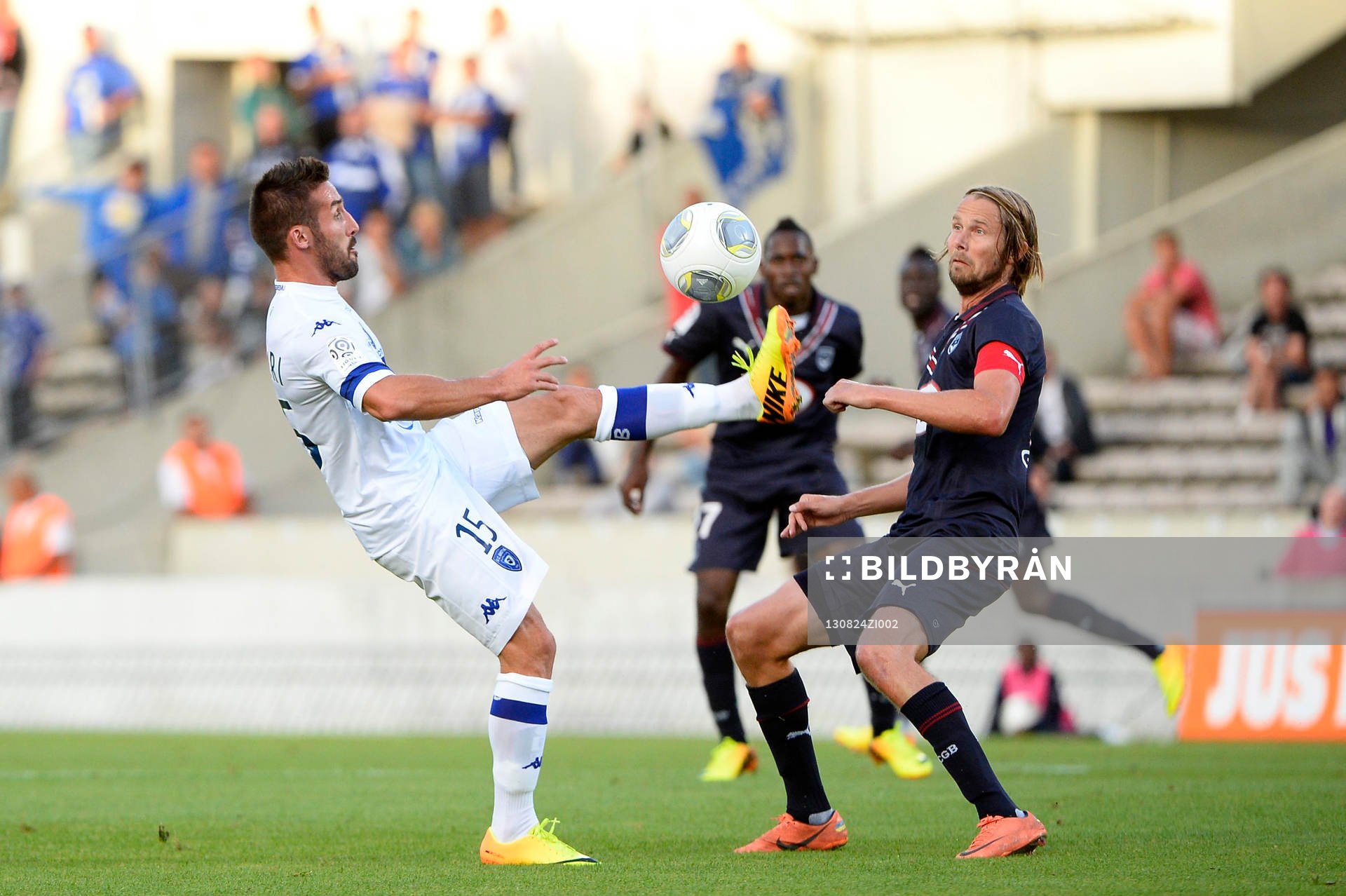  Fotboll, Lique 1, Bordeaux - Bastia: Julian PALMIERI / Jaroslav PLASIL - 24.08.2013 - Bordeaux / Bastia - 3eme  Journee de Ligue 1 
