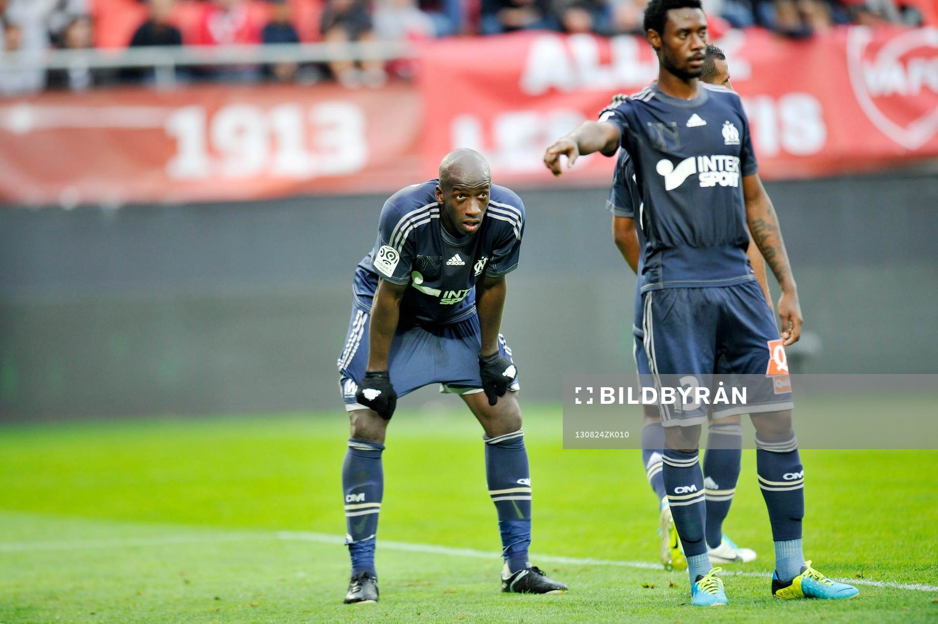  Fotboll, Lique 1, Valenciennes - Marseille: Souleymane DIAWARA / Nicolas NKOULOU - 24.08.2013 - Valenciennes / Marseille - 3eme Journee de Ligue 1