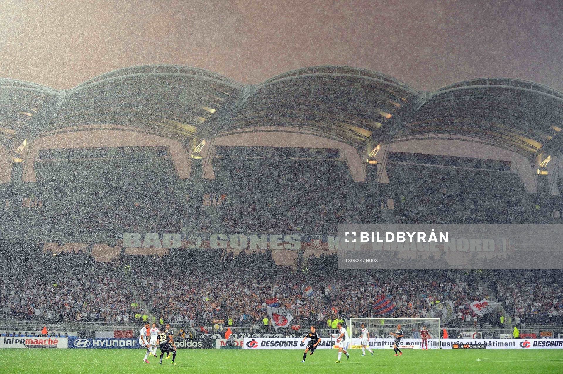 Pluie - 24.08.2013 - Lyon / Reims - 3eme journee de Ligue 1