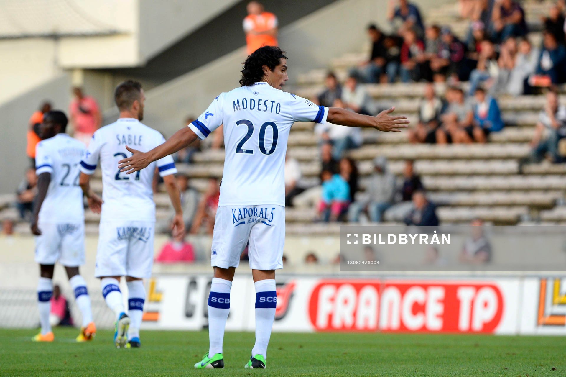  Fotboll, Lique 1, Bordeaux - Bastia: Francois Joseph MODESTO - 24.08.2013 - Bordeaux / Bastia - 3eme  Journee de Ligue 1 