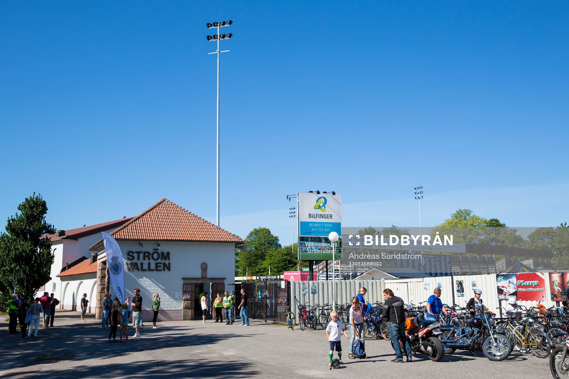 Generell vy över Gefles hemmaarena Strömvallen
