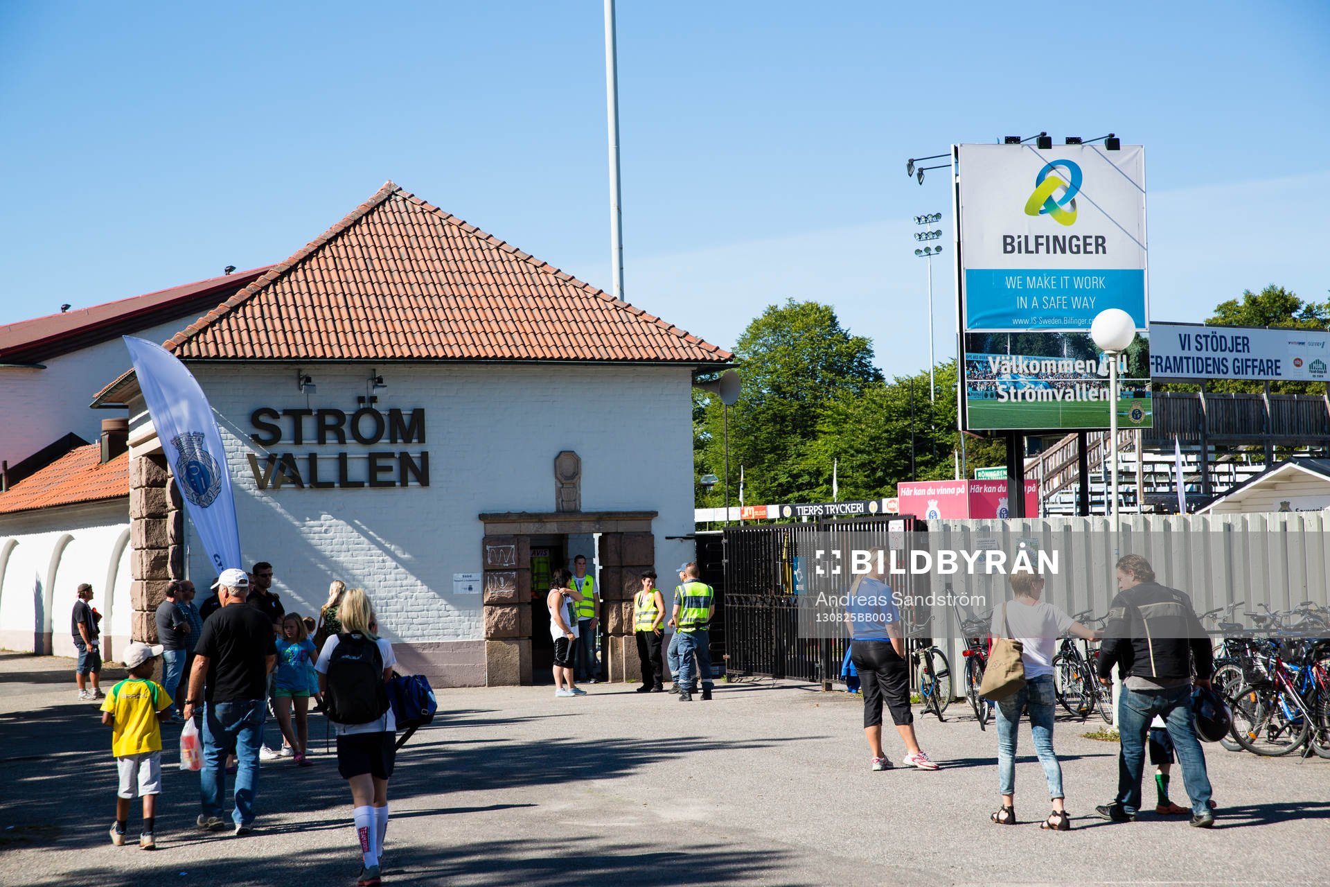 Generell vy över Gefles hemmaarena Strömvallen