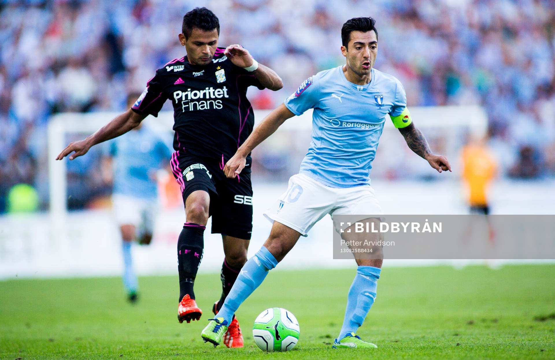 Malmö FFs Jiloan Hamad och IFK Göteborgs Daniel Sobralense