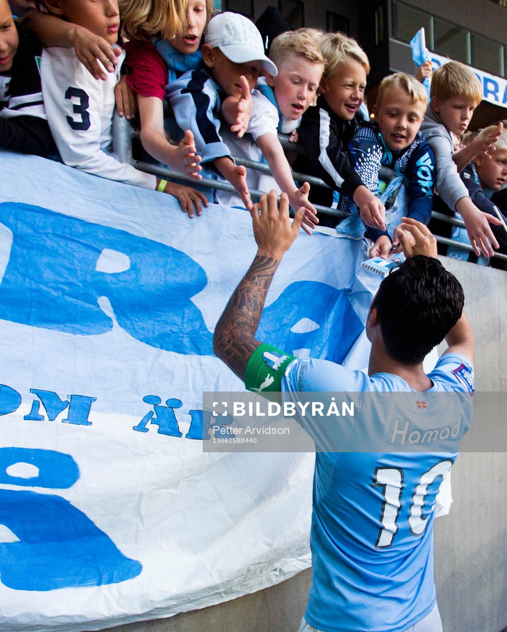 Malmö FFs Jiloan Hamad tackar publiken