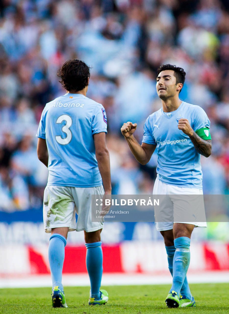 Malmö FFs Jiloan Hamad jublar