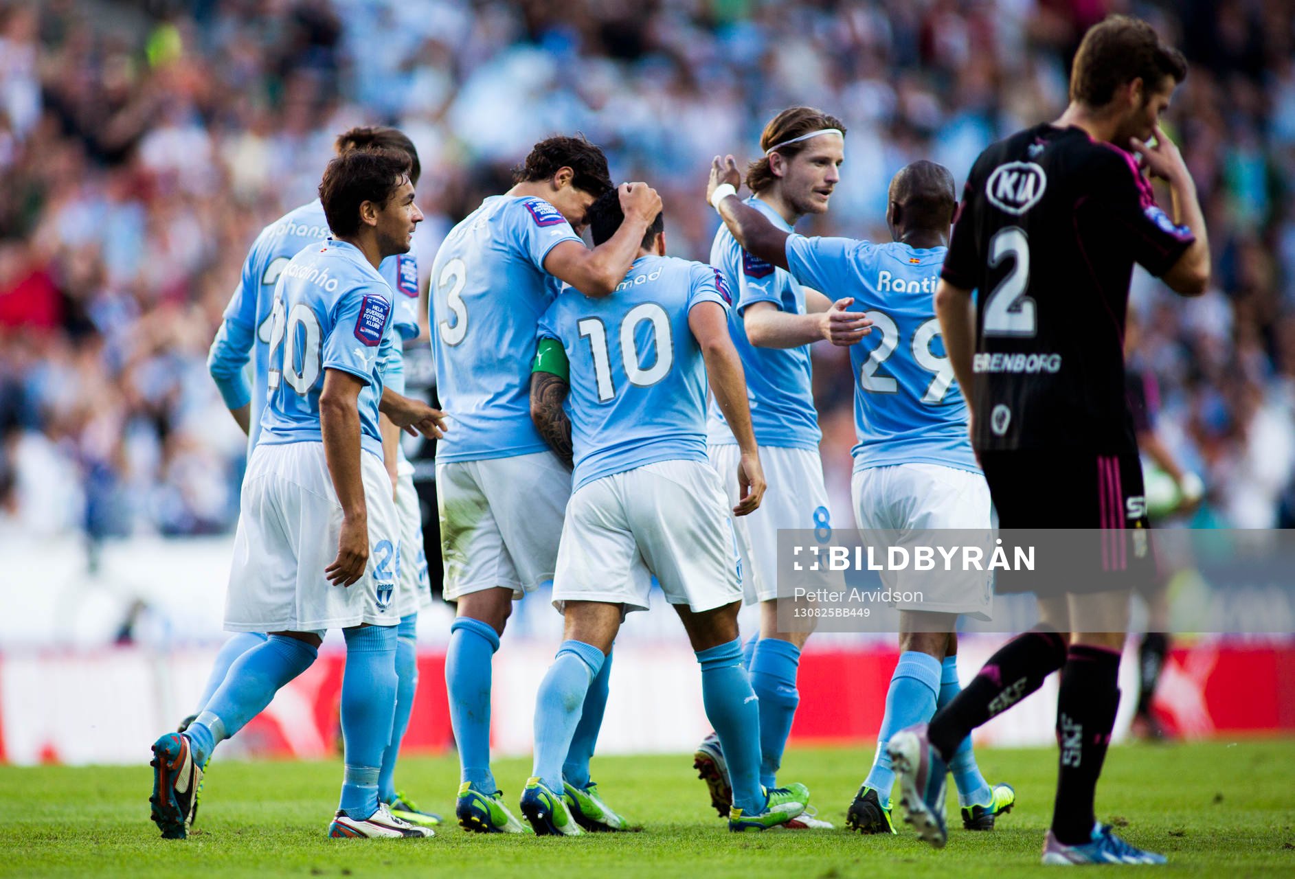 Malmö FFs Jiloan Hamad jublar