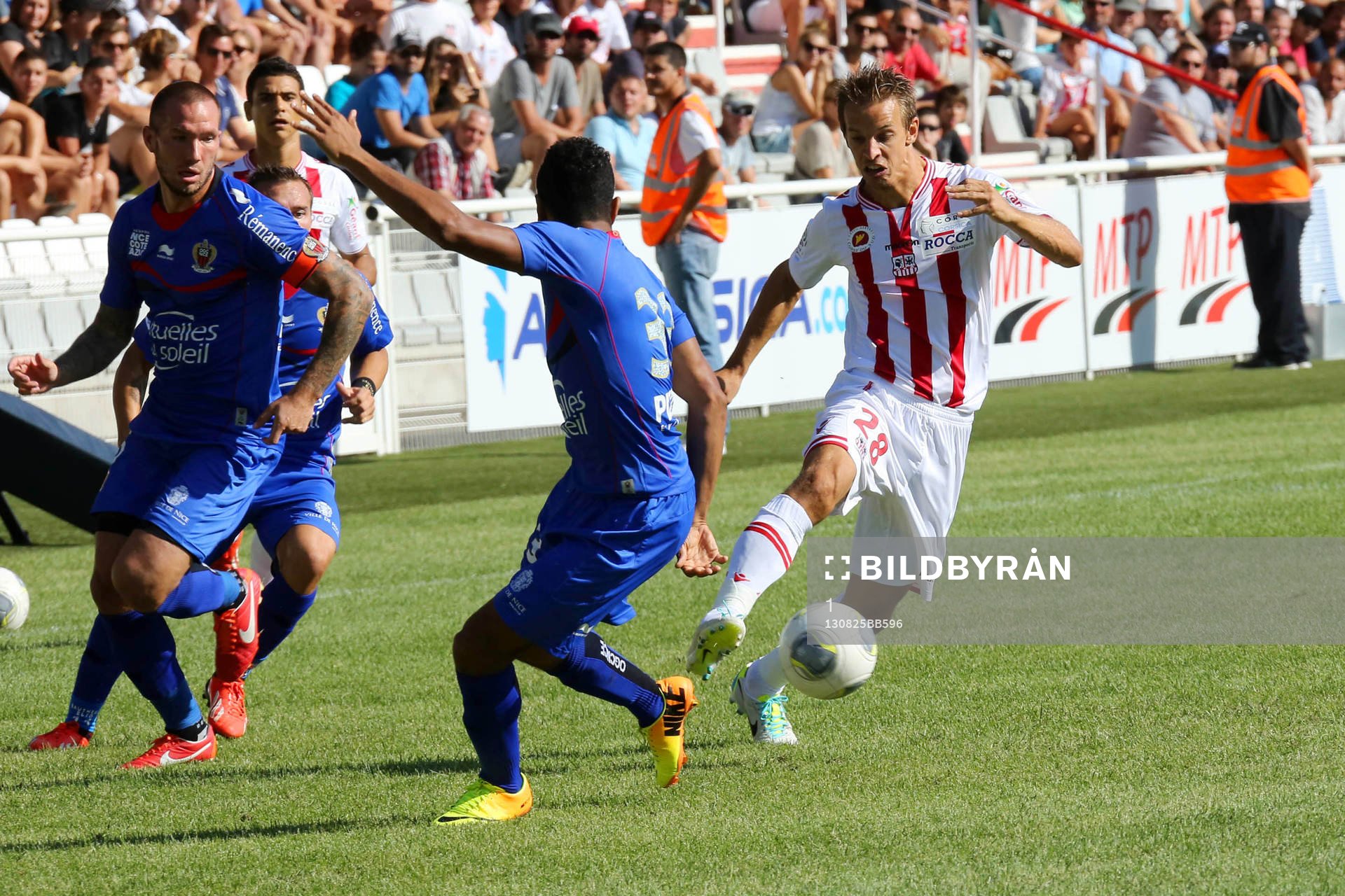  Fotboll, Lique 1, Ajaccio - Nice: Benoit PEDRETTI - 25.08.2013 - Ajaccio / Nice - 3e journee Ligue 1